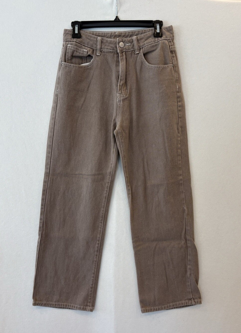 SHEIN Pants Womens Medium Brown High Waist Wide Leg Pockets